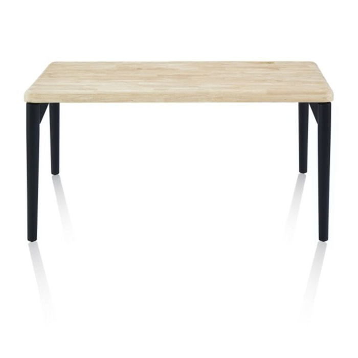 Mesa de comedor Padma 140 Negro - Roble