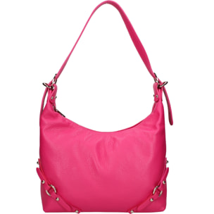 Borsa a spalla da donna In Vera pelle Made in Italy 30x30x9 cm