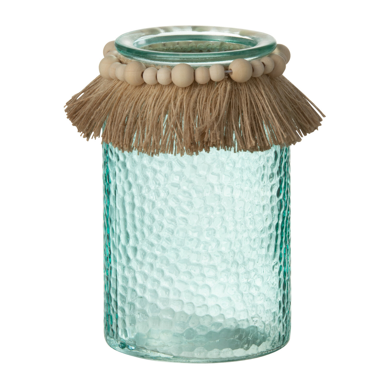 J-Line photophore Perles - verre - bleu - large