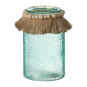 J-Line photophore Perles - verre - bleu - large