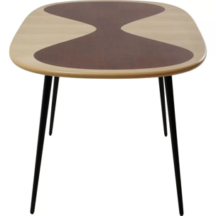 Table Petal 150x90cm noire Kare Design