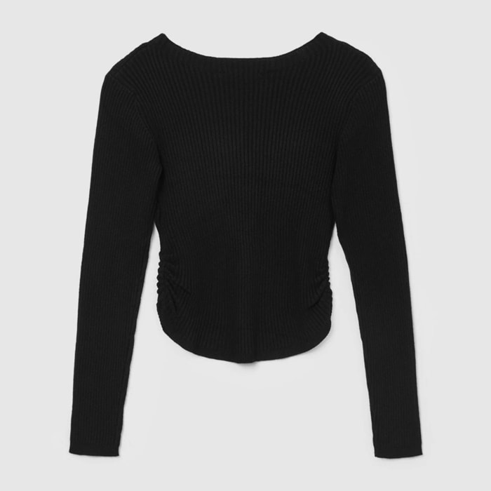 T-shirt coste con arricciature