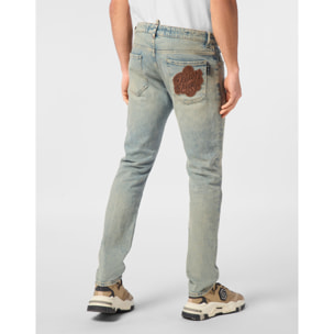 PHILIPP PLEIN Vaqueros de corte recto SIGNATURE