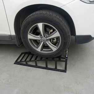 Stratos - Coppia di Rampe per Sollevamento Auto fino a 2.5 Tonnellate Manutezione Autoveicoli in Acciaio Nero