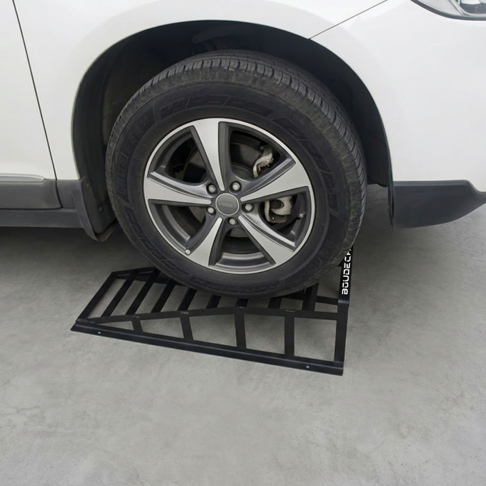Stratos - Coppia di Rampe per Sollevamento Auto fino a 2.5 Tonnellate Manutezione Autoveicoli in Acciaio Nero