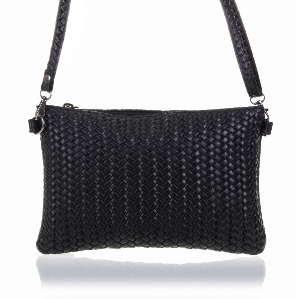 Oleggio Bolso bandolera Mujer.Piel auténtica Gamuza Grabado Espiga