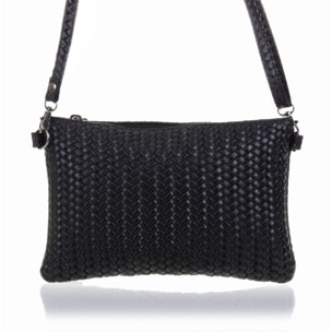 Oleggio Bolso bandolera Mujer.Piel auténtica Gamuza Grabado Espiga