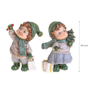 Bimbi con doni - Pezzi 4 - VERDE - Bianchi Dino SpA