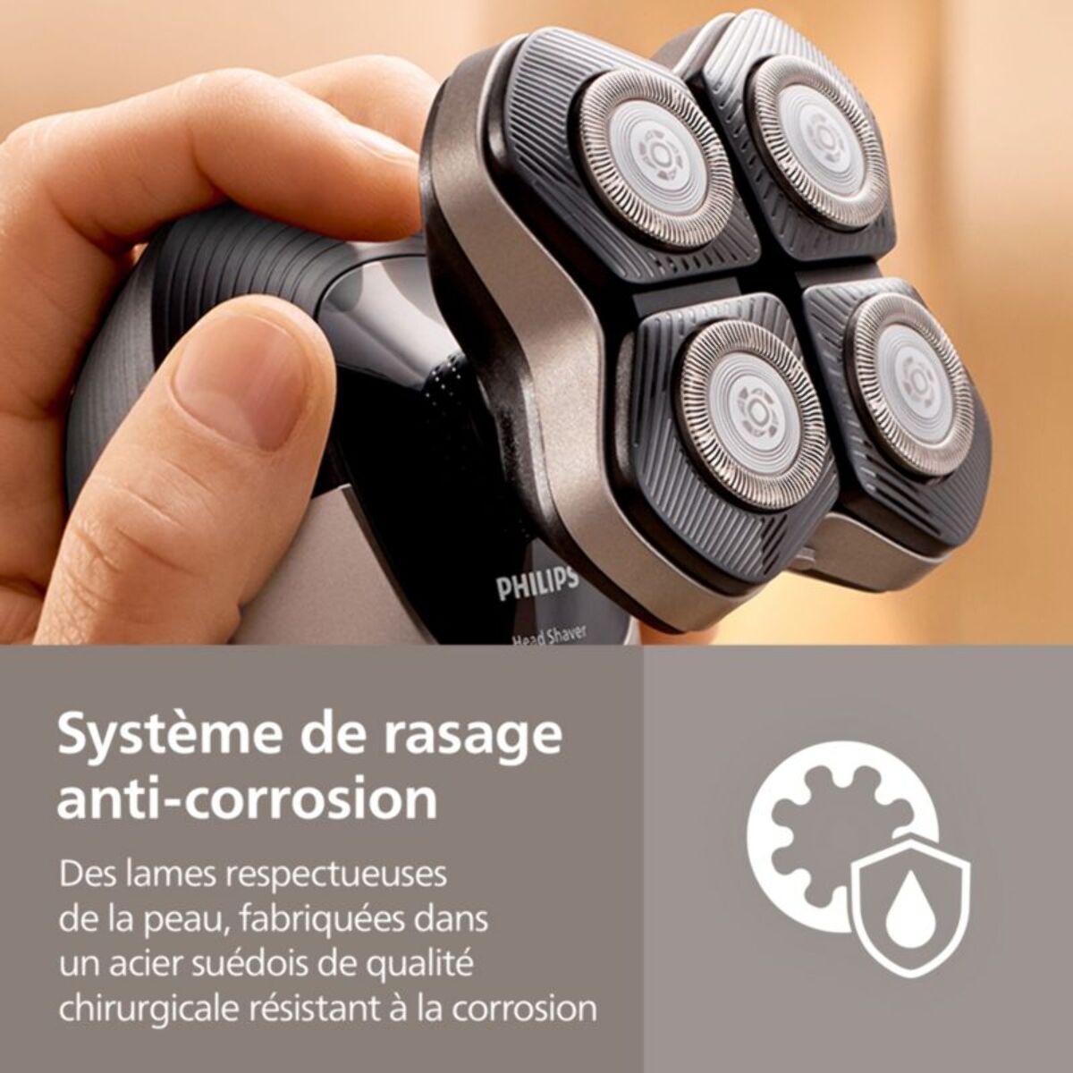 Tête de rasoir PHILIPS de rechange pour rasoir tete