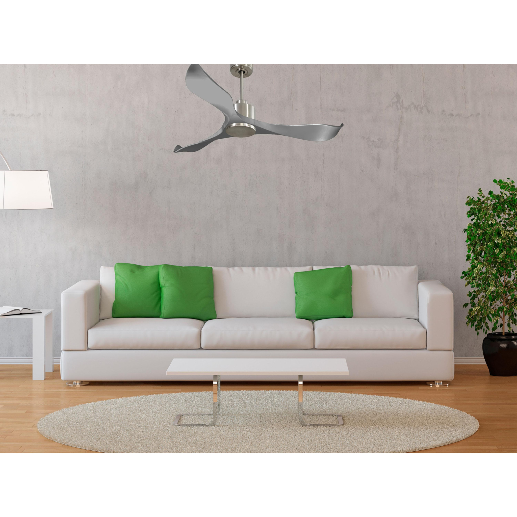 Ventilador de techo Reversible Termostato Wifi Motor DC Techos Inclinados Mando a Distancia Memoria TrawanganD132C0364977 PURLINE