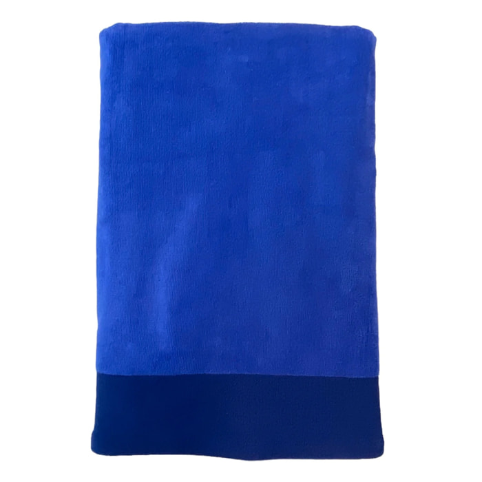 Serviette de bain L éponge velours unie - Shady Royal - 370g/m²