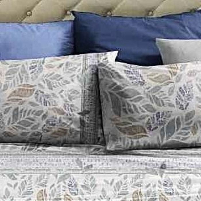 LAURA BIAGIOTTI Completo Letto Matrimoniali in Percalle Stampato Javel_azzurro