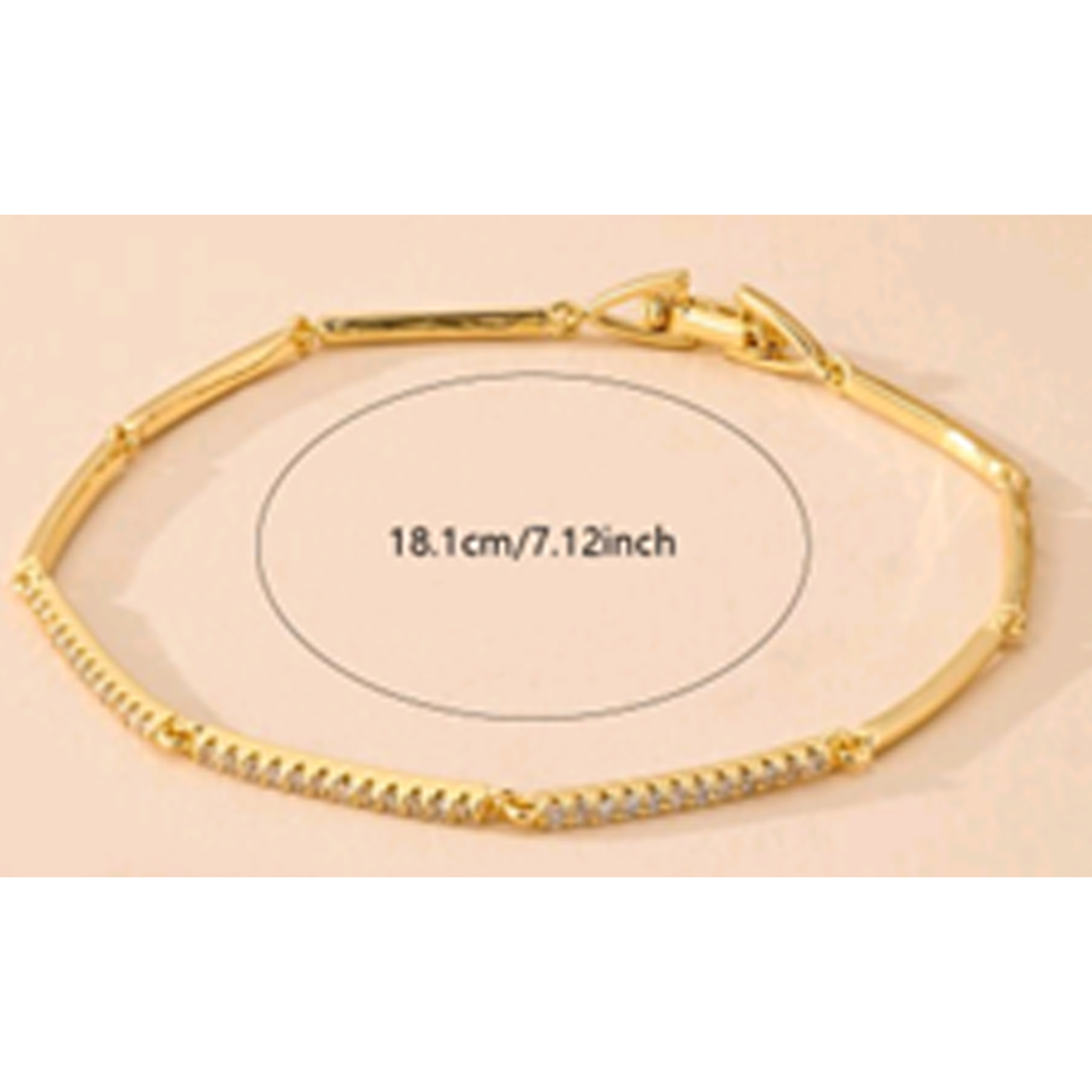 Pulsera Ranme acabado oro amarillo 18k
