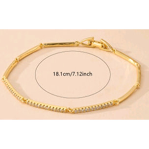 Pulsera Ranme acabado oro amarillo 18k