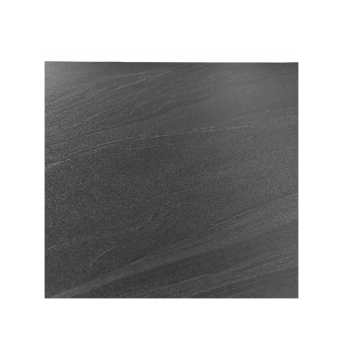 Table haute 140 x 70 cm en céramique gris anthracite marbré - TREIVE