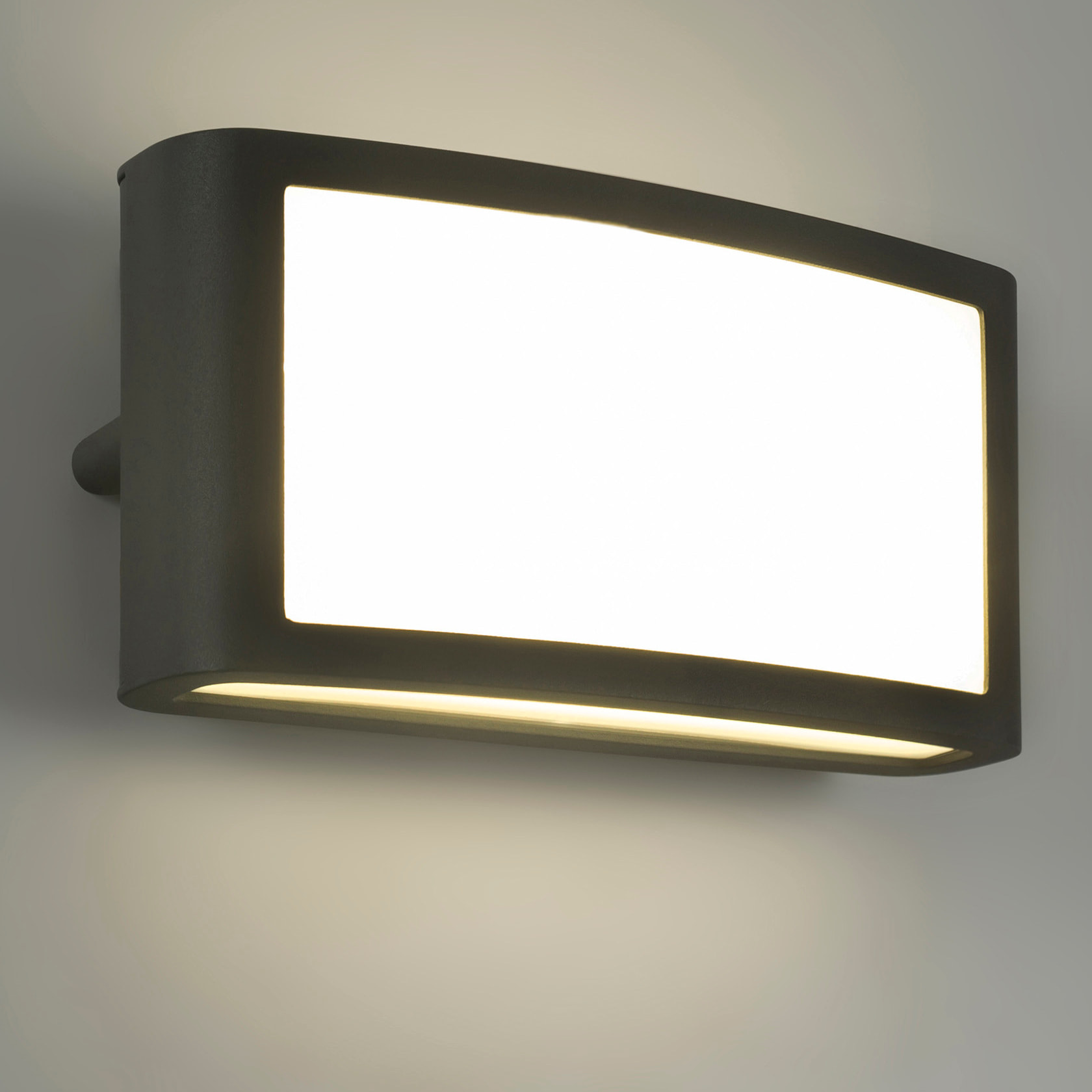 Zenitha aplique exterior negro con led blanco cálido 3000K