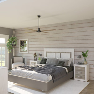 Dormitorio Kira 4C Plus Andersen Pino - Gris