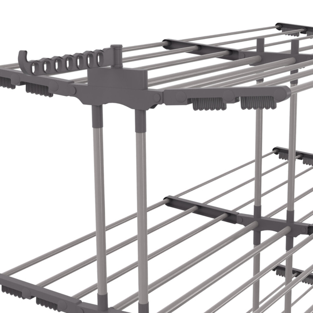 Séchoir extensible pliable 4 niveaux - 50m d'étendage