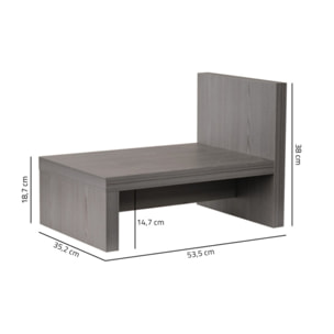 Table de chevet rectangulaire en décor chêne - BROOKLYN