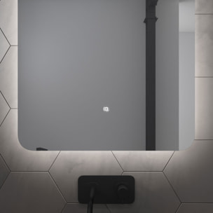 Miroir salle de bain rétroéclairé à LED 60x80x3.5 cm - ATMOSPHERE