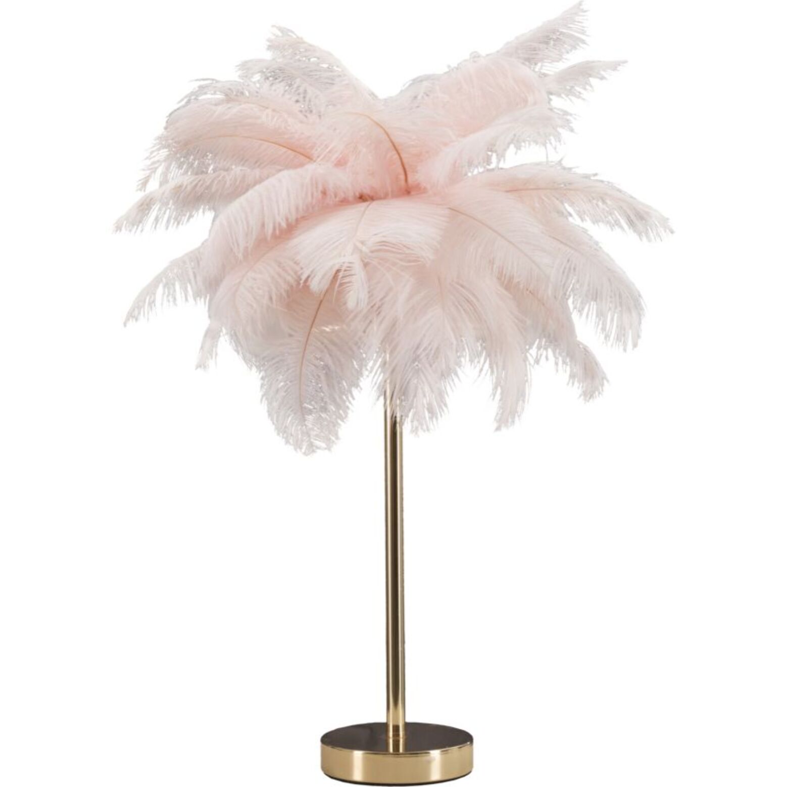 LAMPADA DA TAVOLO PALM ROSA CM Ø 40X55