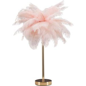 LAMPADA DA TAVOLO PALM ROSA CM Ø 40X55