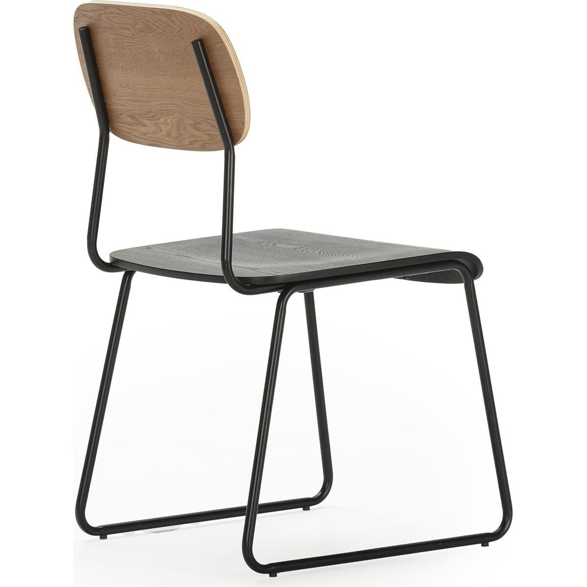 Lot de 2 chaises effet bois - EKEN