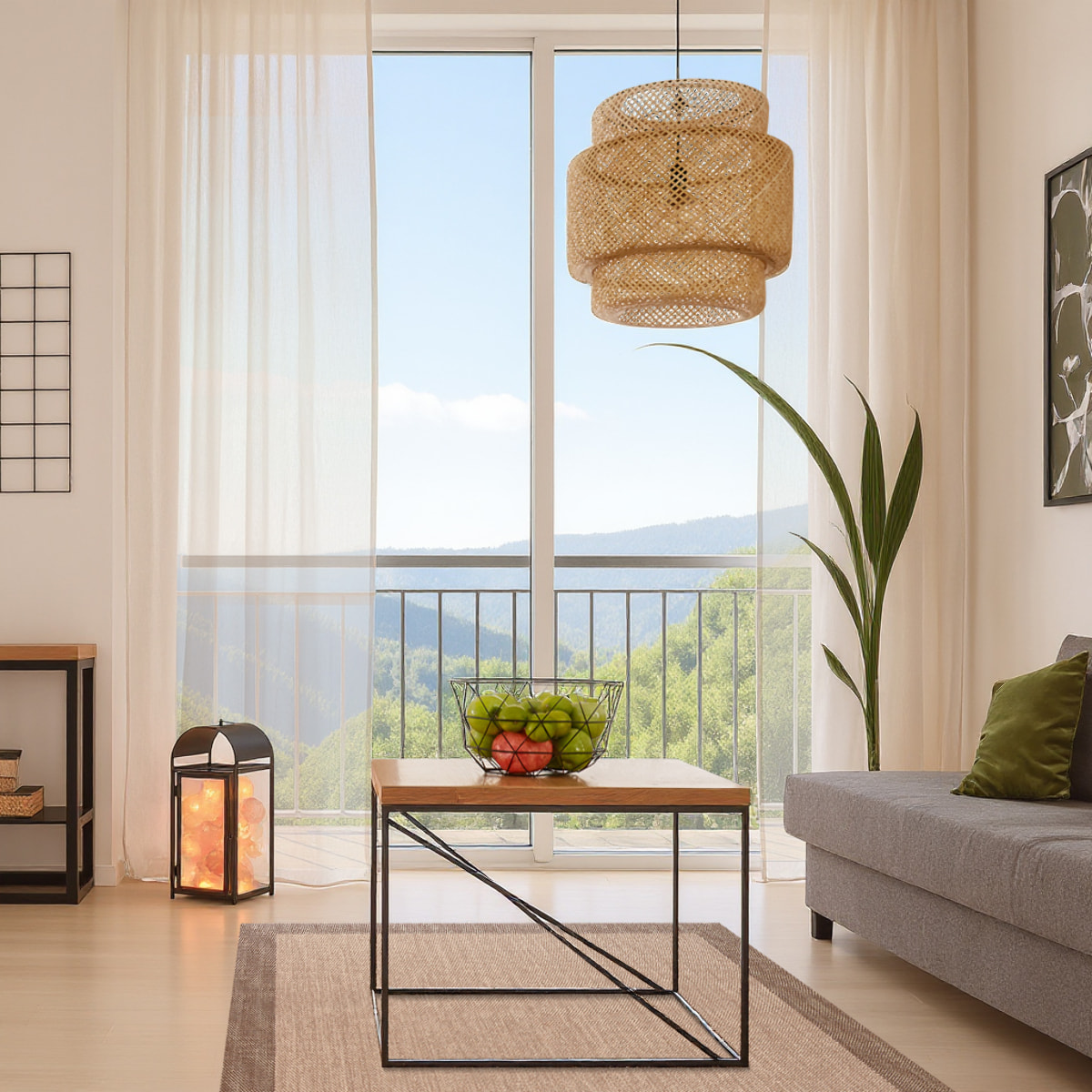 Cortina de cinta LINUM XXL Lino