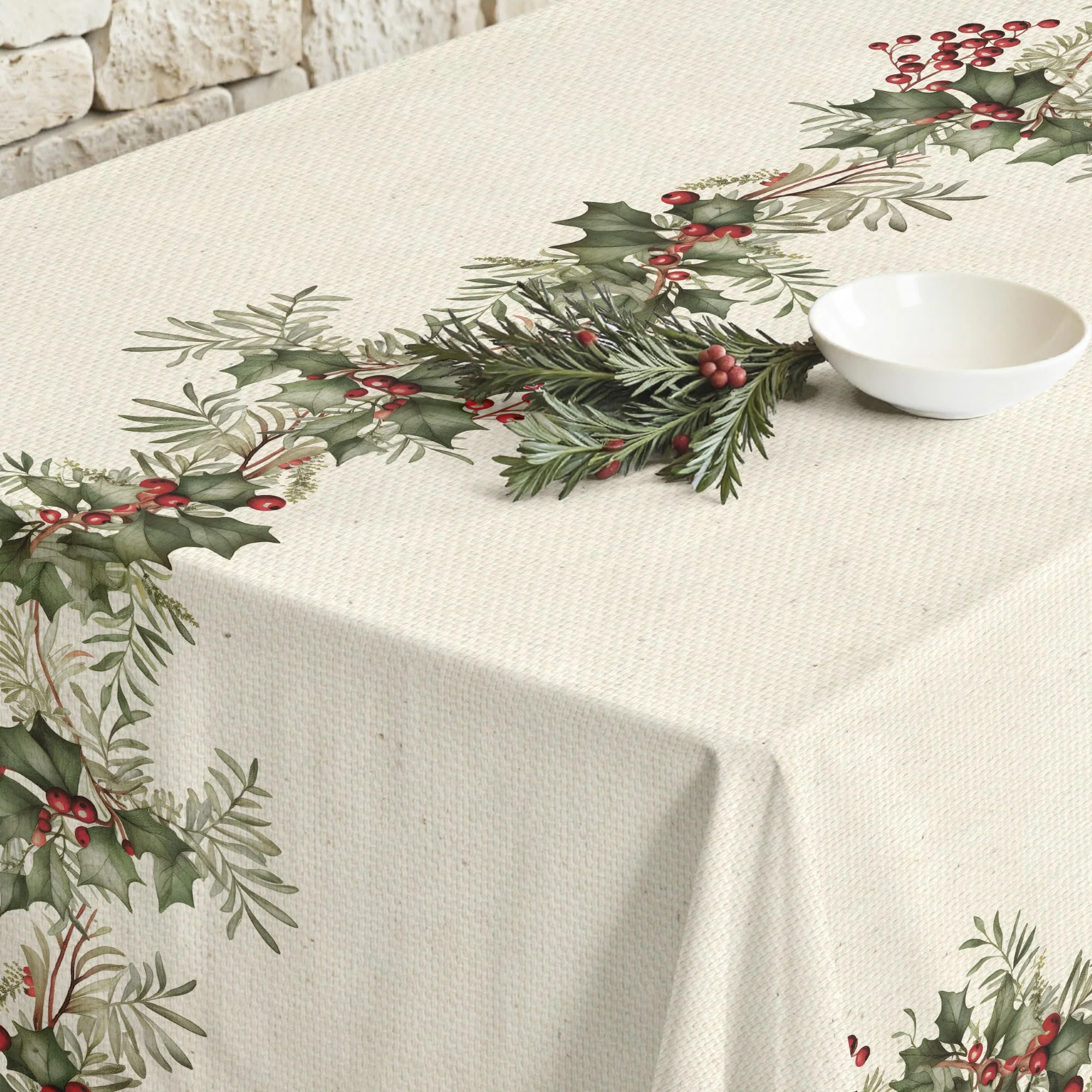 Nappe anti-taches Holly garland 1225