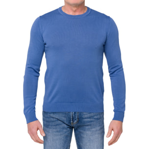 Maglia girocollo Hot Buttered cotone Lembar Blu chiaro