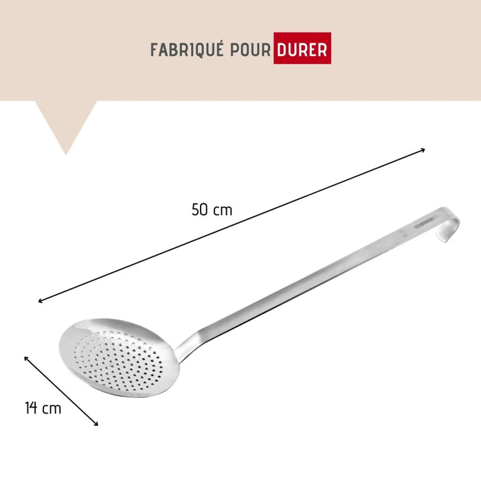 Ecumoire de cuisine inox 50 cm FM Professional Divers