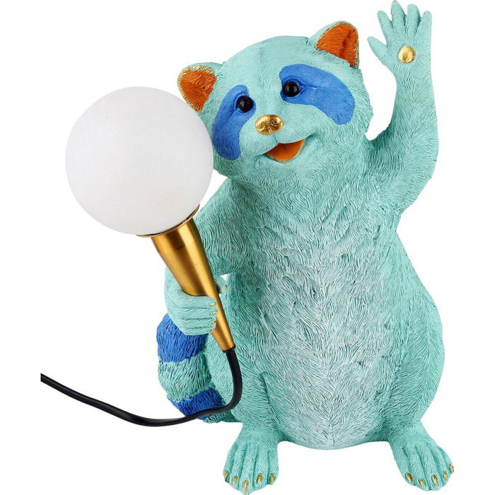 Lampe raton laveur bleu Kare Design