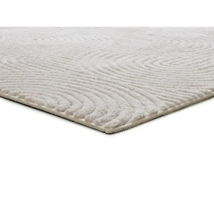 Alfombra lavable con relieve en color blanco Estilo, varias medidas disponibles