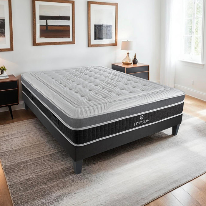 Matelas Élégance, Soutien Ferme, 26 cm, Mémoire de Forme & Mousse Hypersoft HR