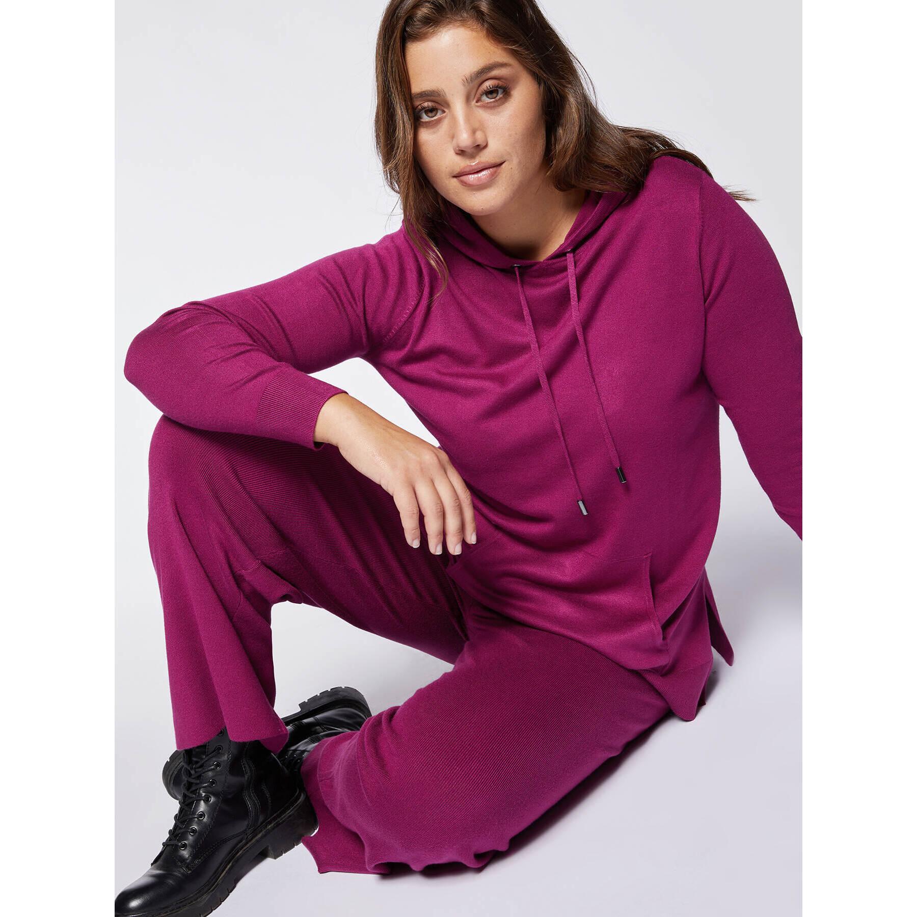 Fiorella Rubino - Pantaloni dritti in maglia - Fucsia