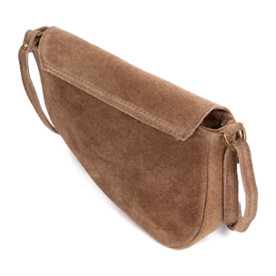 Susanna Borsa a tracolla Donna.Pelle autentica Camoscio