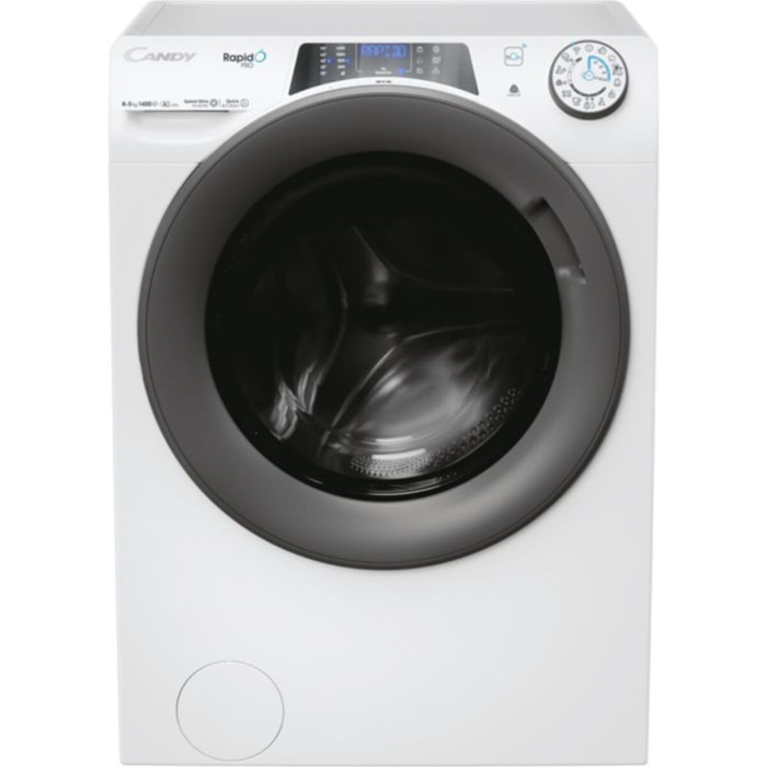 Lave linge séchant hublot CANDY RPW4856BWMR9/1-S