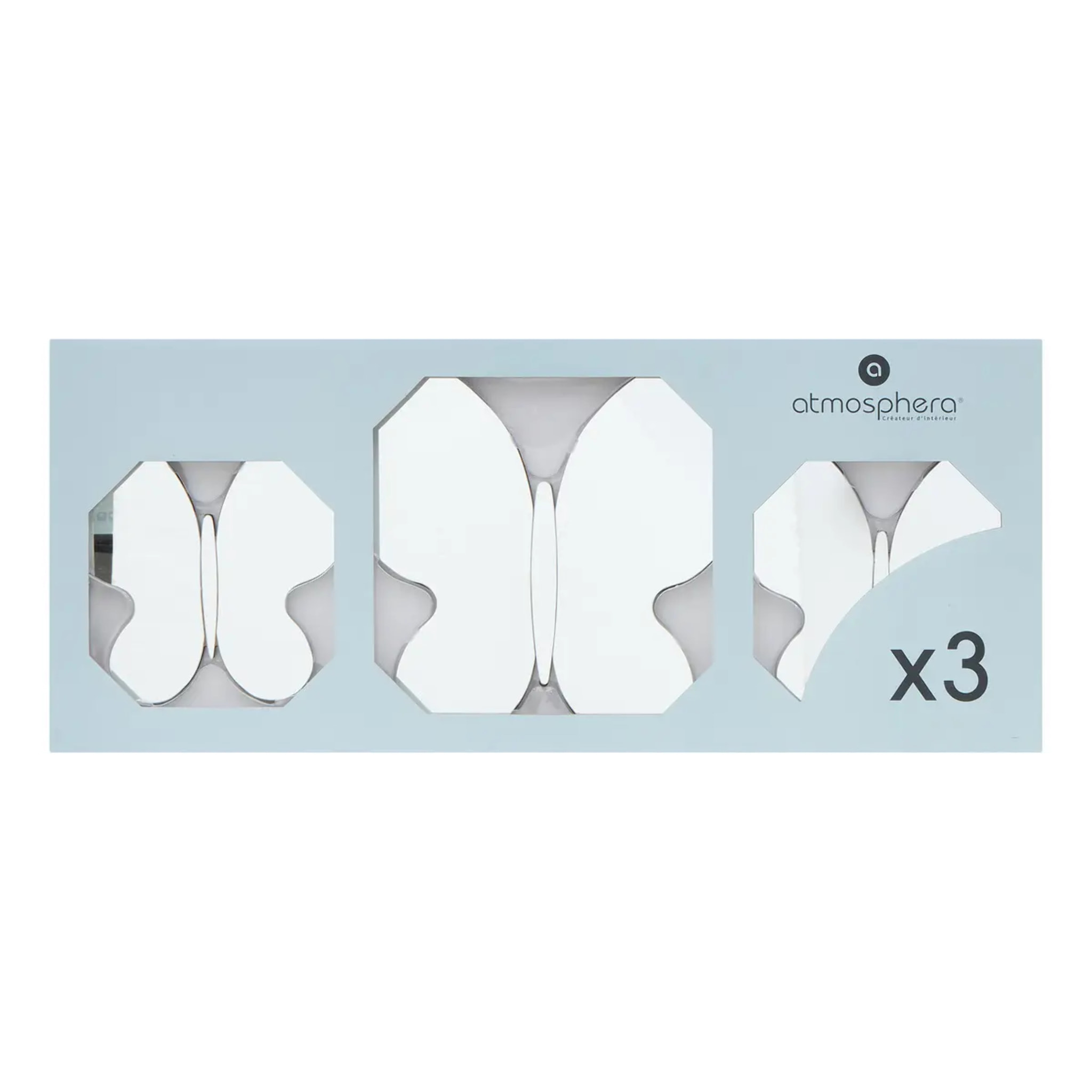 Set de 3 Miroirs Ajol 21x21cm
