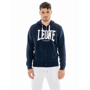 Leone Basic Sudadera con capucha y cremallera para hombre