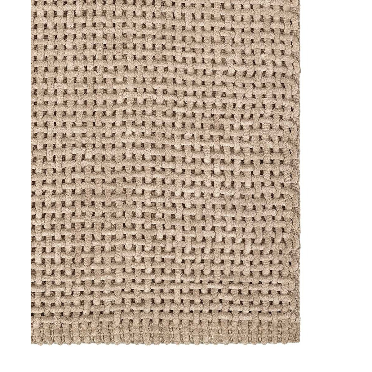 Tappeto bagno CRAZY CORDA in microfibra misto cotone, morbido antiscivolo lavabile in lavatrice, tappetino lavabo sanitari bagno
