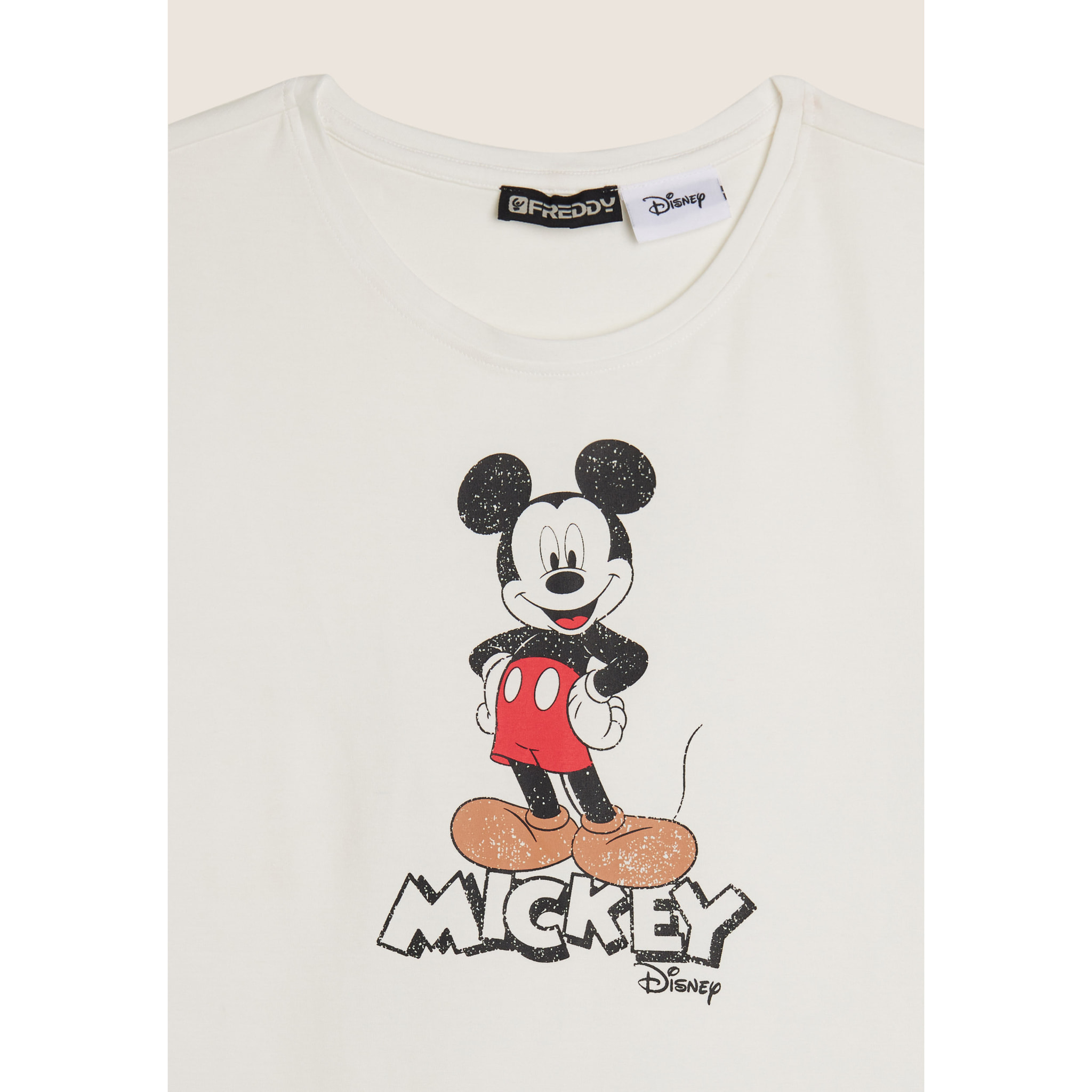 T-shirt regular fit con stampa Mickey Mouse