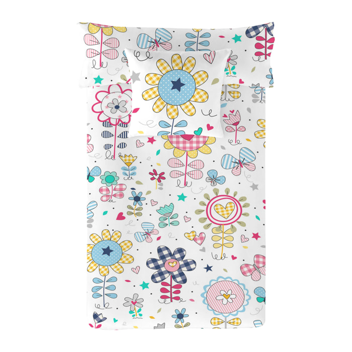 Cool Kids - Funda Nórdica Estampada - Infantil - Cierre Solapa - Incluye 1 Funda de Almohada - 100% Algodón - Vichy Spring