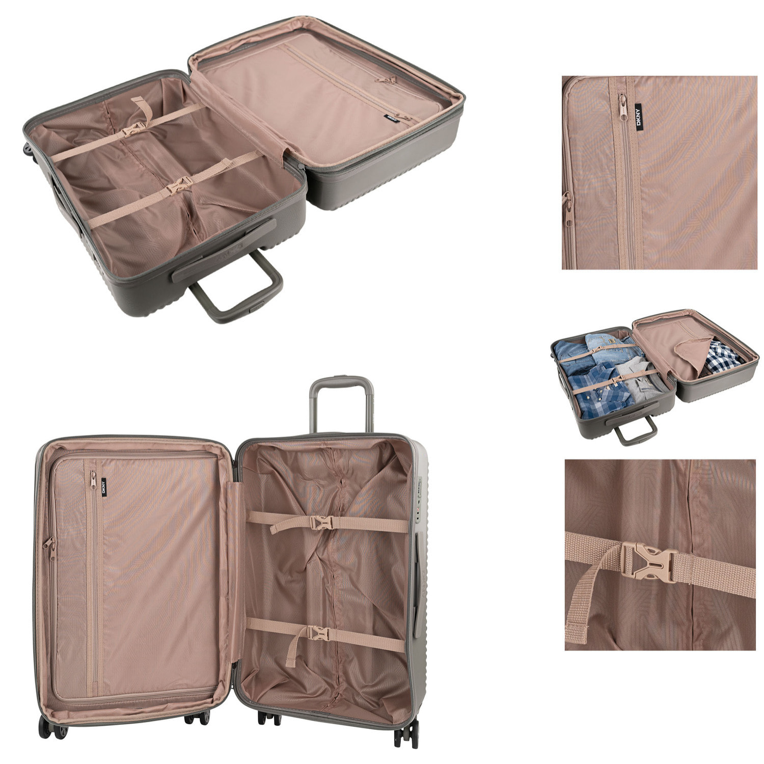 Juego De Maletas Pc Dkny Dkny-3105 Metro Kaki