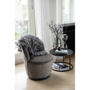 J-Line sablier Perles - verre - noir - extra large