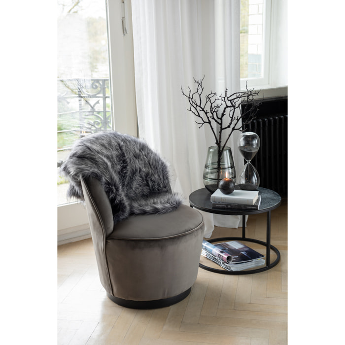 J-Line sablier Perles - verre - noir - extra large