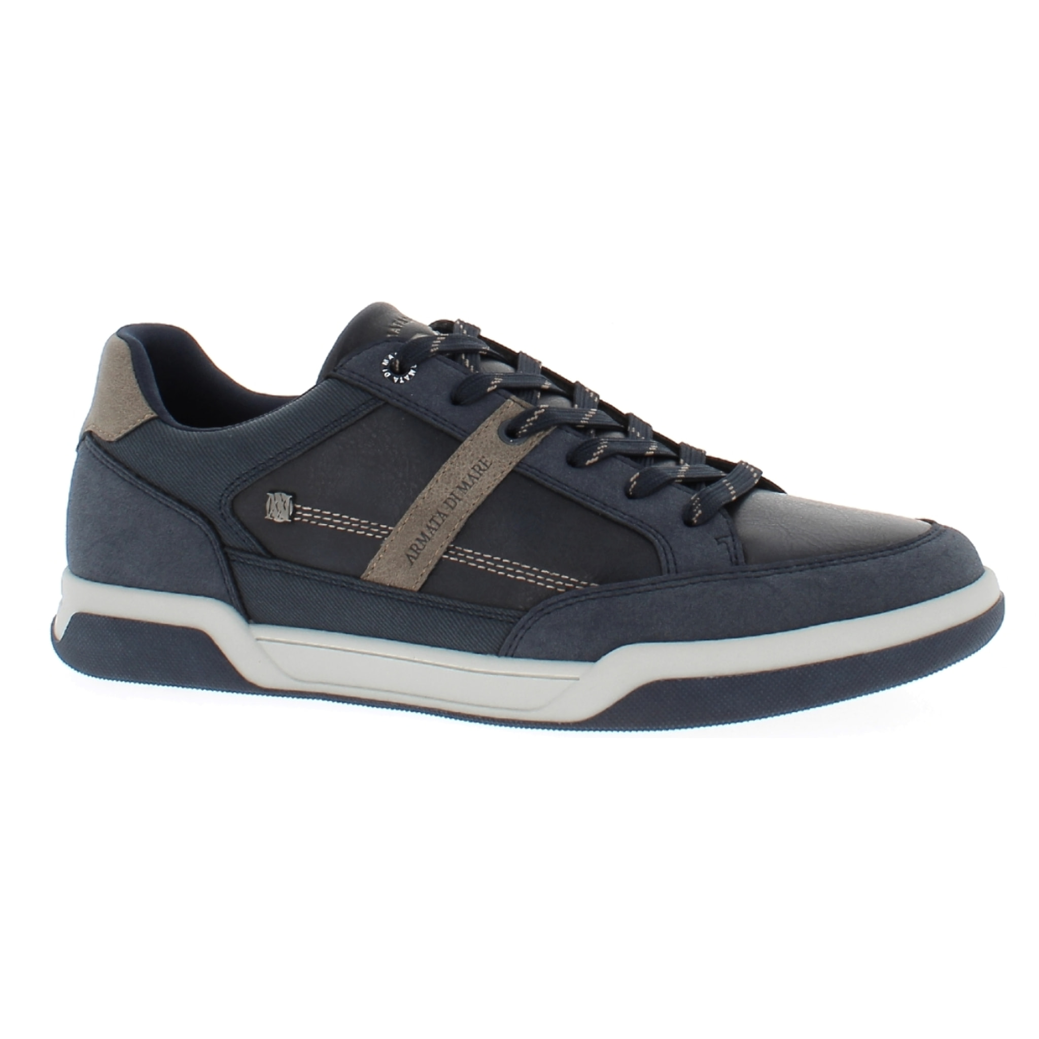 Armata di Mare Scarpe Uomo Sneakers Basse Stringate con Soletta Rimovibile in Memory Foam AMU W24M618 Navy