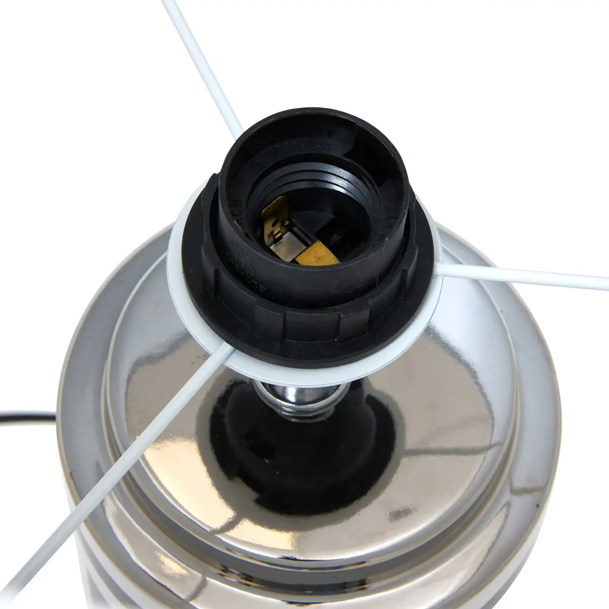 Lampe Regis H50cm noir et blanc