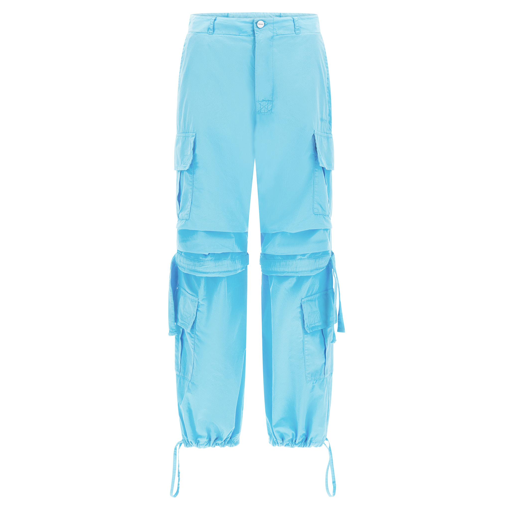 Pantaloni cargo con doppie tasche e coulisse intermedia