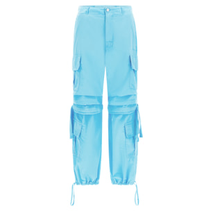 Pantaloni cargo con doppie tasche e coulisse intermedia