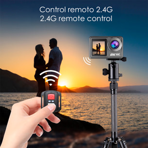 Camera Sportiva M86 TR 8k 15fps con 50 mpx, doppio schermo da 2" e 1.3" con una moltitudine di accessori sportivi e WIFI.